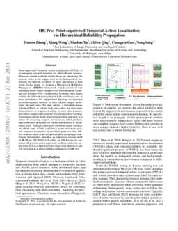 HR-Pro: Point-supervised Temporal Action Localization via Hierarchical
  Reliability Propagation
