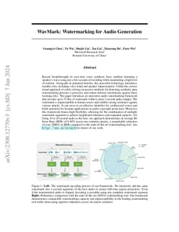 WavMark: Watermarking for Audio Generation