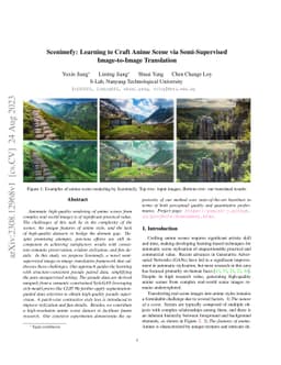 Scenimefy: Learning to Craft Anime Scene via Semi-Supervised
  Image-to-Image Translation