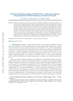 Arbitrary Distributions Mapping via SyMOT-Flow: A Flow-based Approach
  Integrating Maximum Mean Discrepancy and Optimal Transport