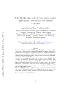 A flexible Bayesian tool for CoDa mixed models: logistic-normal
  distribution with Dirichlet covariance