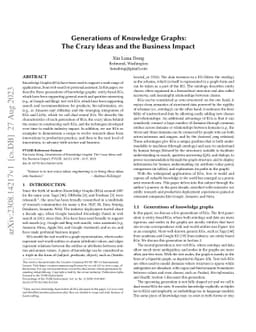 Generations of Knowledge Graphs: The Crazy Ideas and the Business Impact