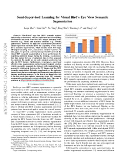 Semi-Supervised Learning for Visual Bird's Eye View Semantic
  Segmentation