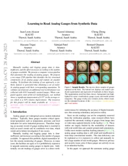 Learning to Read Analog Gauges from Synthetic Data
