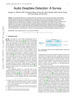 Audio Deepfake Detection: A Survey