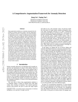 A Comprehensive Augmentation Framework for Anomaly Detection