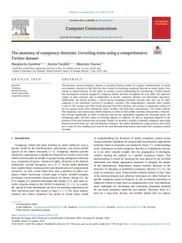 The Anatomy of Conspirators: Unveiling Traits using a Comprehensive
  Twitter Dataset