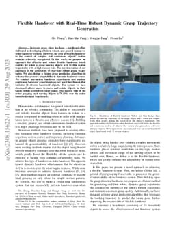 Flexible Handover with Real-Time Robust Dynamic Grasp Trajectory
  Generation