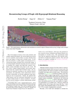 Reconstructing Groups of People with Hypergraph Relational Reasoning
