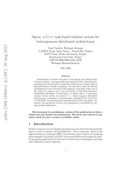Specx: a C++ task-based runtime system for heterogeneous distributed
  architectures