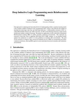 Deep Inductive Logic Programming meets Reinforcement Learning
