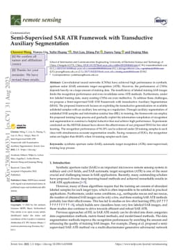 Semi-Supervised SAR ATR Framework with Transductive Auxiliary
  Segmentation