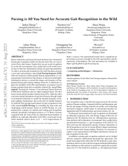 Parsing is All You Need for Accurate Gait Recognition in the Wild