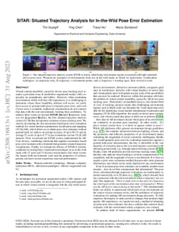 SiTAR: Situated Trajectory Analysis for In-the-Wild Pose Error
  Estimation