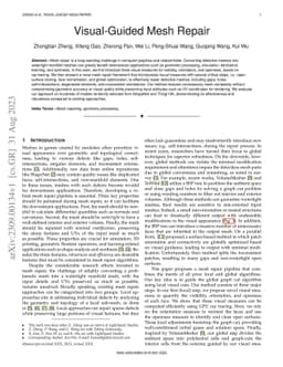 Visual-Guided Mesh Repair