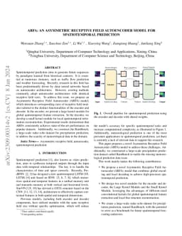 ARFA: An Asymmetric Receptive Field Autoencoder Model for Spatiotemporal
  Prediction