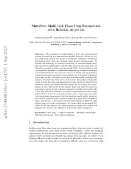 MuraNet: Multi-task Floor Plan Recognition with Relation Attention