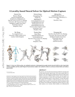 A Locality-based Neural Solver for Optical Motion Capture