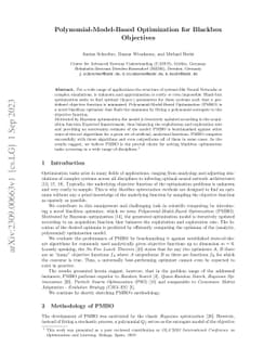 Polynomial-Model-Based Optimization for Blackbox Objectives