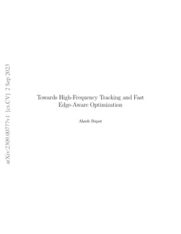 Towards High-Frequency Tracking and Fast Edge-Aware Optimization