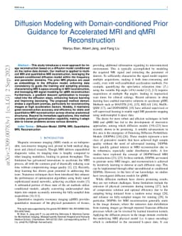 Diffusion Modeling with Domain-conditioned Prior Guidance for
  Accelerated MRI and qMRI Reconstruction