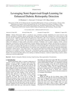 Leveraging Semi-Supervised Graph Learning for Enhanced Diabetic
  Retinopathy Detection