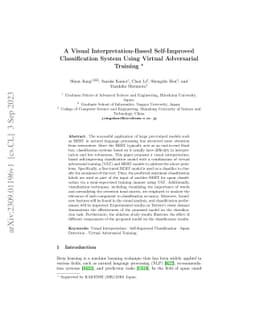 A Visual Interpretation-Based Self-Improved Classification System Using
  Virtual Adversarial Training