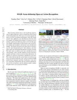 SOAR: Scene-debiasing Open-set Action Recognition