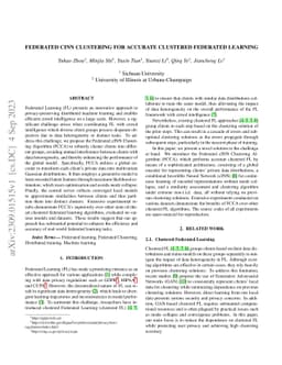 Federated cINN Clustering for Accurate Clustered Federated Learning