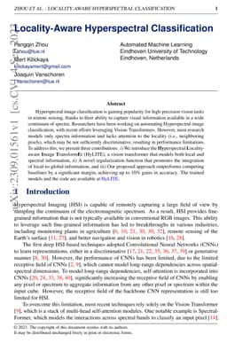 Locality-Aware Hyperspectral Classification