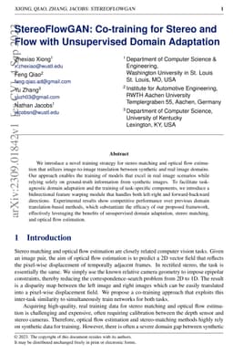 StereoFlowGAN: Co-training for Stereo and Flow with Unsupervised Domain
  Adaptation