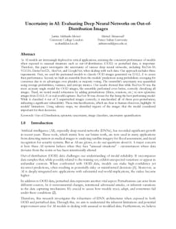 Uncertainty in AI: Evaluating Deep Neural Networks on
  Out-of-Distribution Images