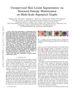 Unsupervised Skin Lesion Segmentation via Structural Entropy
  Minimization on Multi-Scale Superpixel Graphs