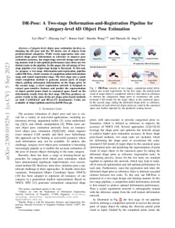 DR-Pose: A Two-stage Deformation-and-Registration Pipeline for
  Category-level 6D Object Pose Estimation