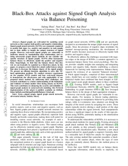 Black-Box Attacks against Signed Graph Analysis via Balance Poisoning