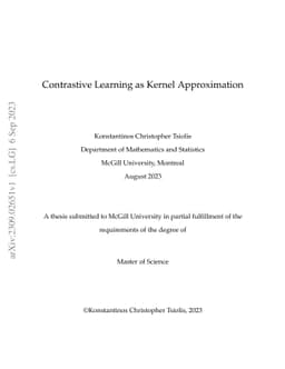 Contrastive Learning as Kernel Approximation