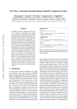 HC3 Plus: A Semantic-Invariant Human ChatGPT Comparison Corpus