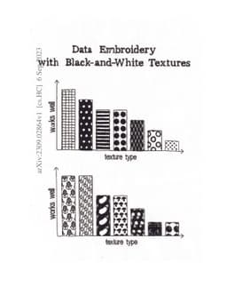 Data Embroidery with Black-and-White Textures