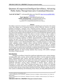 Quantum-AI empowered Intelligent Surveillance: Advancing Public Safety
  Through Innovative Contraband Detection