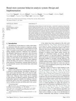 Retail store customer behavior analysis system: Design and
  Implementation