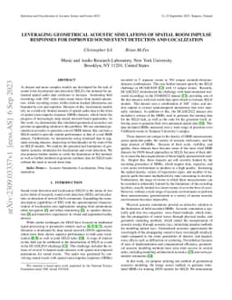 Leveraging Geometrical Acoustic Simulations of Spatial Room Impulse
  Responses for Improved Sound Event Detection and Localization