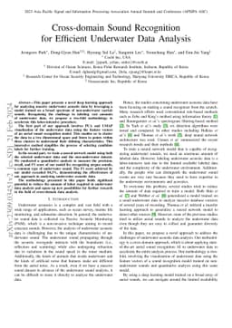 Cross-domain Sound Recognition for Efficient Underwater Data Analysis