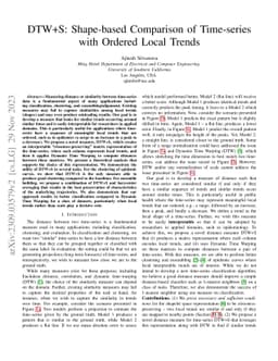 DTW+S: Shape-based Comparison of Time-series with Ordered Local Trend