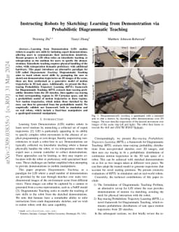 Instructing Robots by Sketching: Learning from Demonstration via
  Probabilistic Diagrammatic Teaching