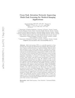 Cross-Task Attention Network: Improving Multi-Task Learning for Medical
  Imaging Applications