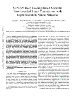 SRN-SZ: Deep Leaning-Based Scientific Error-bounded Lossy Compression
  with Super-resolution Neural Networks