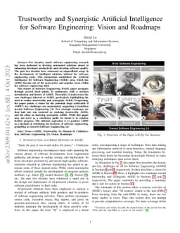 Trustworthy and Synergistic Artificial Intelligence for Software
  Engineering: Vision and Roadmaps