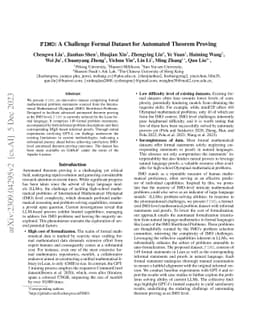 FIMO: A Challenge Formal Dataset for Automated Theorem Proving