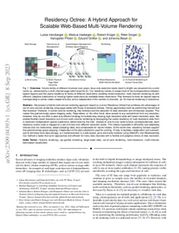 Residency Octree: A Hybrid Approach for Scalable Web-Based Multi-Volume
  Rendering