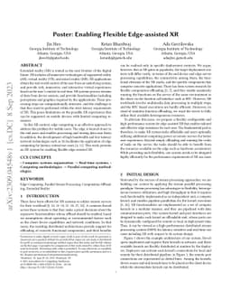 Poster: Enabling Flexible Edge-assisted XR